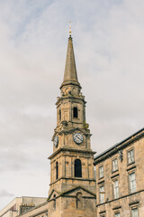 Fototapeta premium Inverness Town Steeple, a historic clock tower on High Street in Inverness, Scotland, UK - 4 September 2026.