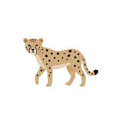 cute cheetah illustration hand drawn  scandinavian nursery © devart