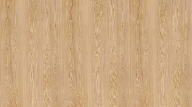 Seamless natural light ash wood panel texture with fine vertical cathedral grain and clean beige tones, ideal for Japandi interior 3D material mapping, Nordic product stage mockups, and minimalist bac