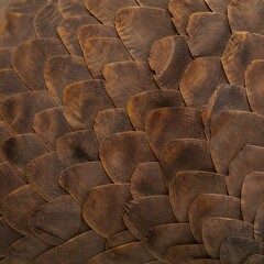 Obraz premium Overlapping Pangolin Scales Texture Seamless Background Pattern