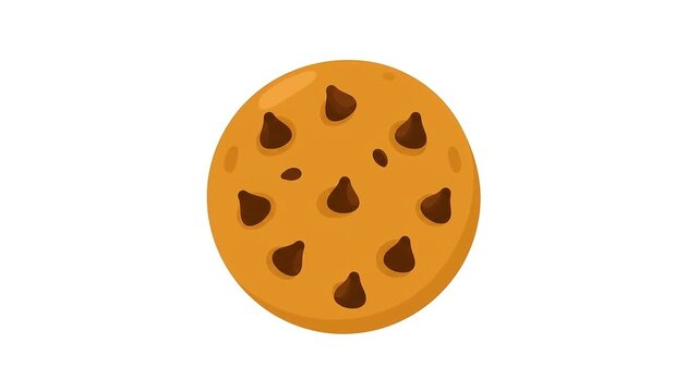 Chocolate chip cookies arranged in grid pattern