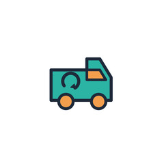 Fototapeta premium Return Delivery Van