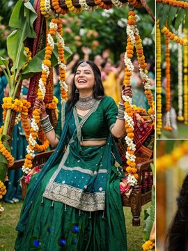 Silver Jewellery &ndash; Rajasthani Teej Swing Celebration.
