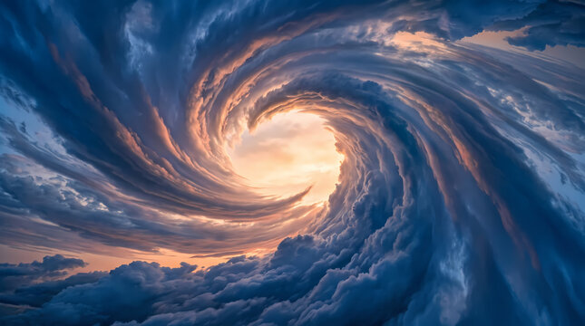 sunrise in the clouds