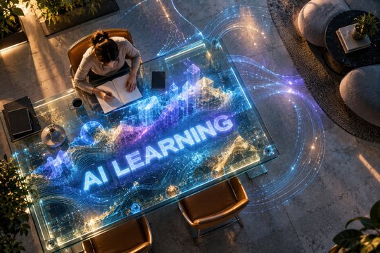 AI Learning Smart Glass Desk Adapts to Personalized Study Environment