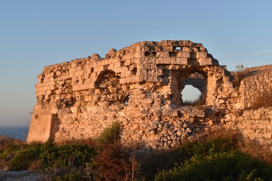 ruins of the old castle
Fortino fra ingnazio
Cagliari 
Sardegna sardinia 
Italia italy 