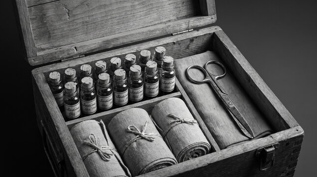 The 1940s Vintage Field Medical Kit
