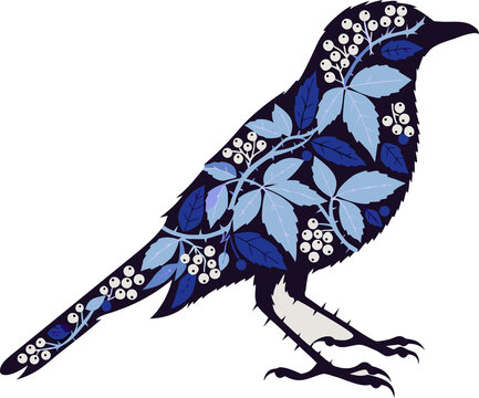 blue bird on a branch