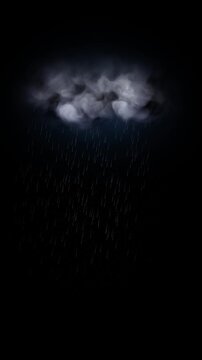 Moody nimbus clouds gather fine rainfall atmospheric scene. severe weather stories, seasonal forecasts, environment features, cinematic overlays, sadness themes, nature programs, climate presentations