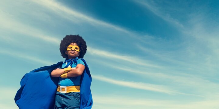 Little Boy Super Hero Concept