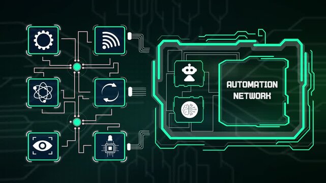 Automation network system grid coordinating industrial robot tasks, wireless sensors, cloud telemetry and smart sync