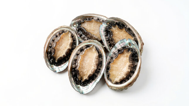 Sliced mushrooms displayed on white surface for culinary presentation