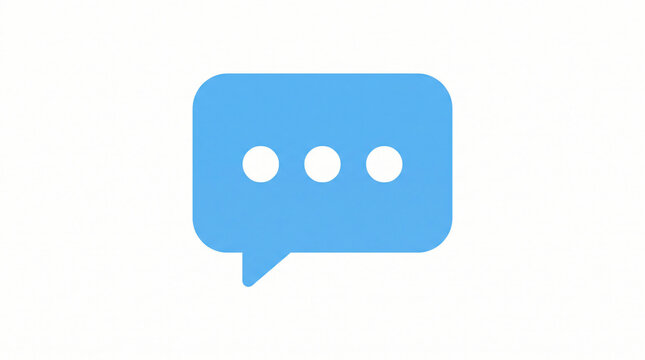Chat bubble solid icon featuring typing dots. Digital communication and messaging symbol for apps
