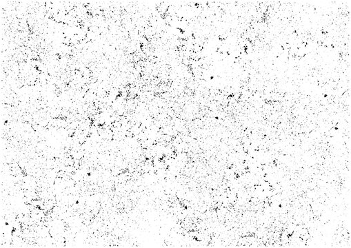 細かな傷と粒子のグランジシームレステクスチャ 白背景のヴィンテージベクター素材