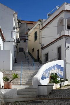 Treppe in Ferragudo an der Algarve