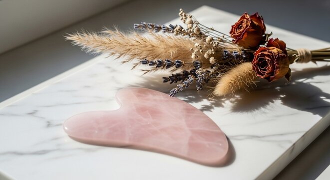 Whispers of Rose Quartz and Withered Blooms