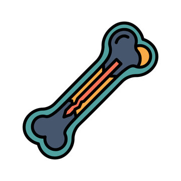 Impaled Object Thigh Trauma X-Ray Icon for Trauma ER