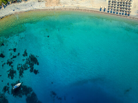 Crystal Clear Water Lapping the Shore at Kamari Beach, Kos