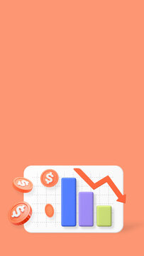 Business crash 3D iPhone wallpaper