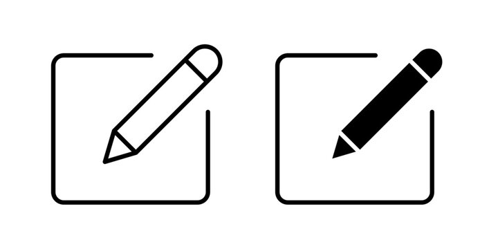 Edit Icon represents content modification, document updates, text editing, revisions, and changes made to digital files or information.