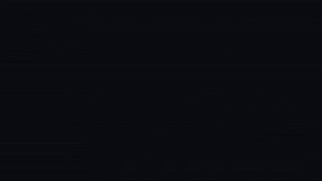 Pixel breakup text animation with glowing digital glitch effects on dark background