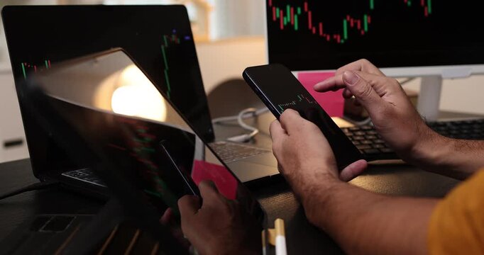 Financial market analysis concept showing price trends, investment planning and data-driven decision making for trading, portfolio management and modern digital finance.