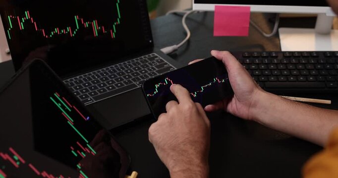 Financial market analysis concept showing price trends, investment planning and data-driven decision making for trading, portfolio management and modern digital finance.