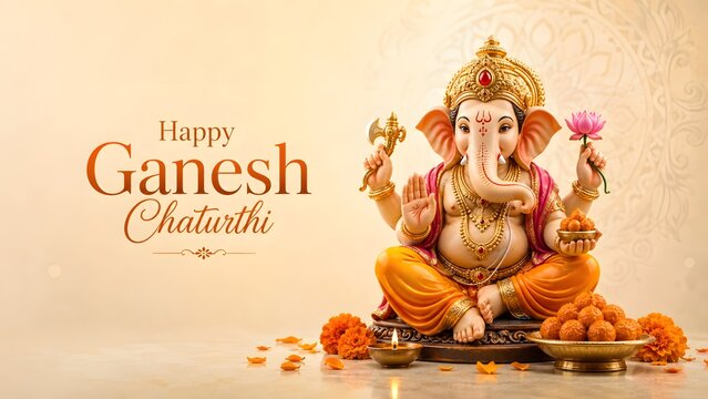 September 14 Ganesh Chaturthi Festival Celebration with Lord Ganesha and Festive Art Day