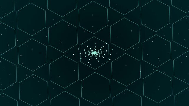 Luxury 3D Isometric Hex Vault Loop