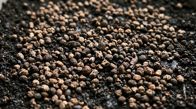  Close-Up of fertilizer granules background