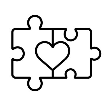 Compatibility icon flat outline in black