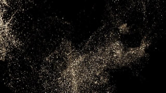 Shimmering golden glitter background. Magical Particles. Stylish fashion backdrop. Can be used as an overlay. Perfect for backgrounds, events, presentations, fashion show, awards and more.