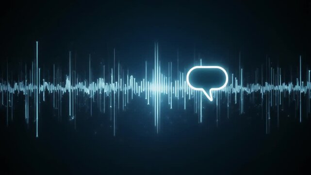 Sound Wave Speech Background