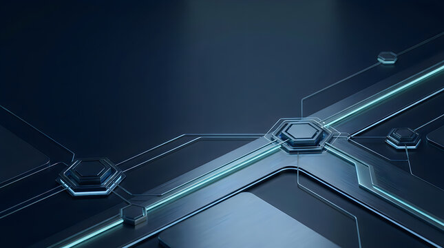 Modern laptop with blue keyboard lighting