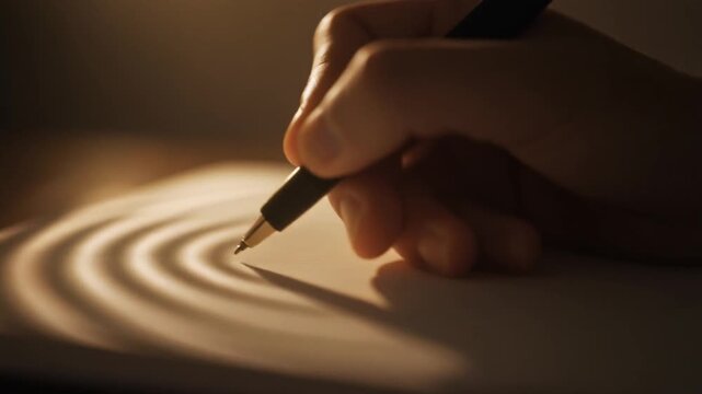 Pen Notebook Ripple Background