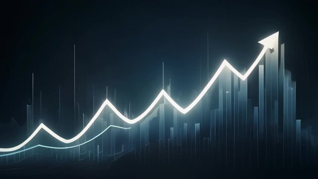 Ascending Progress Chart Background