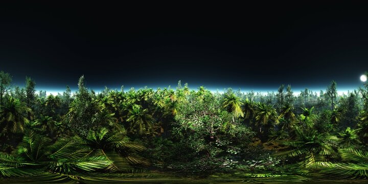 environment map ,HDRI High resolution map. Round panorama, spherical panorama, equidistant projection, land under heaven, 3d rendering
