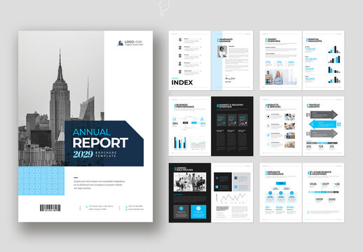 Annual Report Brochure Template Design