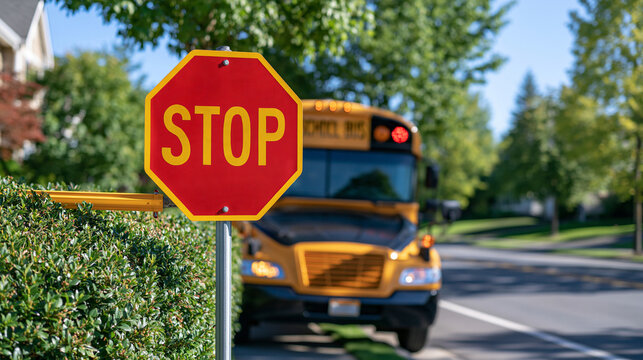 School Bus Stop Sign Images – Browse 27,324 Stock Photos, Vectors