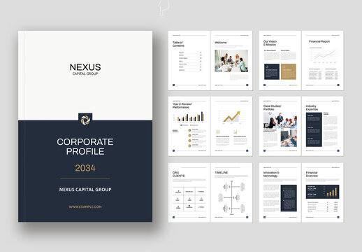 Modern Annual Report Business Layout