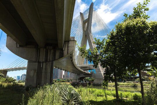 Oct&aacute;vio Frias de Oliveira Cable Stayed Bridge in S&atilde;o Paulo