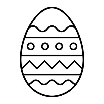 Easter egg icon, black glyph vector symbol for web and app interface design