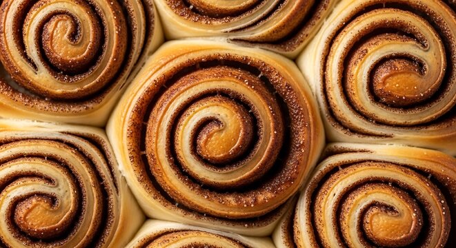 close up of a spiral of bread