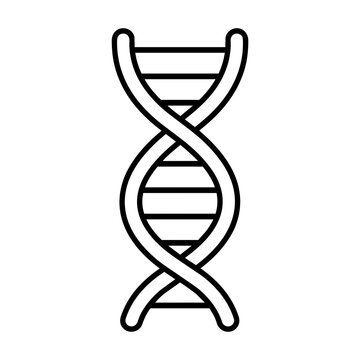 Genetic icon, black glyph vector symbol for web and app interface design