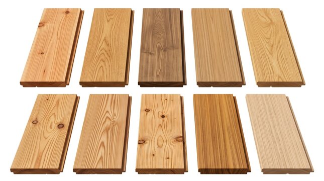 Natural Timber Siding Boards and Exterior Wall Cladding Collection