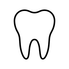 Obraz premium Human teeth icon, black glyph vector symbol for web and app interface design