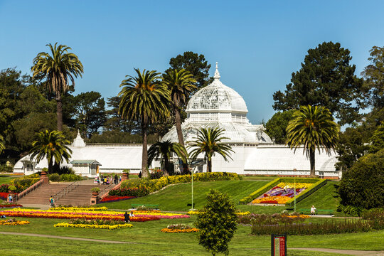 Conservatory of Flowers in Golden Gate Park San Francisco