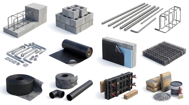 Modern House Foundation Components for Residential Construction