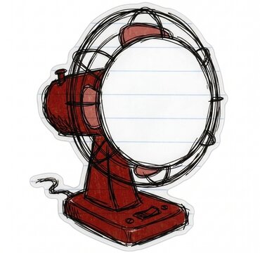 Steampunk Leather Necklace Sticker Illustration with Star and Gear Details