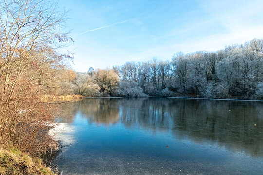 Brandensteiner Teich im Winter